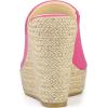 imageAllegra K Womens Slip on Platform Sandals Espadrilles Wedges Slides MulesHot Pink