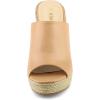 imageAllegra K Womens Slip on Platform Sandals Espadrilles Wedges Slides MulesSepia