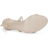 imageAllegra K Womens Stiletto Heel Laceup SandalsBeige