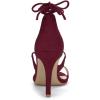 imageAllegra K Womens Stiletto Heel Laceup SandalsBurgundy