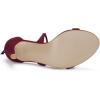 imageAllegra K Womens Stiletto Heel Laceup SandalsBurgundy