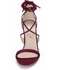 imageAllegra K Womens Stiletto Heel Laceup SandalsBurgundy