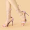 imageAllegra K Womens Stiletto Heel Laceup SandalsLight Pink