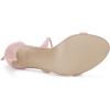 imageAllegra K Womens Stiletto Heel Laceup SandalsLight Pink