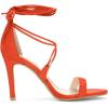 imageAllegra K Womens Stiletto Heel Laceup SandalsOrange