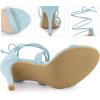 imageAllegra K Womens Stiletto Heel Laceup SandalsSky Blue