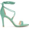 imageAllegra K Womens Stiletto Heel Laceup SandalsTurquoise Green