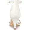 imageAllegra K Womens Stiletto Heels Rhinestone Ankle Strap SandalsWhite