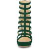 imageAllegra K Womens Stiletto Platform Heels Strappy Gladiator Heel SandalsGreen