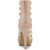 imageAllegra K Womens Stiletto Platform Heels Strappy Gladiator Heel SandalsNude
