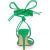 imageAllegra K Womens Strappy Lace Up Slingback Open Toe Stiletto Heel SandalsGreen