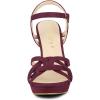 imageAllegra K Womens Strappy Platform Heels Stiletto Heel SandalsBurgundy