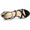 imageAllegra K Womens Strappy Platform Stiletto Heels SandalsBlack