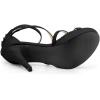 imageAllegra K Womens Strappy Platform Stiletto Heels SandalsBlack
