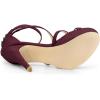 imageAllegra K Womens Strappy Platform Stiletto Heels SandalsBurgundy