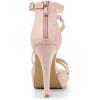imageAllegra K Womens Strappy Platform Stiletto Heels SandalsDust Pink