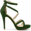 imageAllegra K Womens Strappy Platform Stiletto Heels SandalsGreen