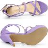 imageAllegra K Womens Strappy Platform Stiletto Heels SandalsPurple