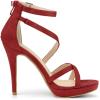 imageAllegra K Womens Strappy Platform Stiletto Heels SandalsRed