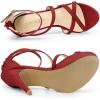 imageAllegra K Womens Strappy Platform Stiletto Heels SandalsRed