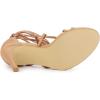 imageAllegra K Womens Strappy Straps Lace Up Stiletto Heel SandalsNude