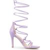 imageAllegra K Womens Strappy Straps Lace Up Stiletto Heel SandalsPurple