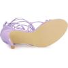 imageAllegra K Womens Strappy Straps Lace Up Stiletto Heel SandalsPurple
