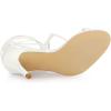 imageAllegra K Womens Strappy Straps Lace Up Stiletto Heel SandalsWhite