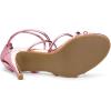 imageAllegra K Womens Strappy Straps Stiletto Heel Pink Sandals 9 M US