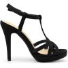 imageAllegra K Womens T Strap Slingback Platform Stiletto Heel SandalsBlack