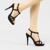 imageAllegra K Womens T Strap Slingback Platform Stiletto Heel SandalsBlack