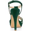 imageAllegra K Womens T Strap Slingback Platform Stiletto Heel SandalsEmerald Green