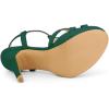imageAllegra K Womens T Strap Slingback Platform Stiletto Heel SandalsEmerald Green