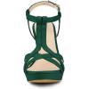 imageAllegra K Womens T Strap Slingback Platform Stiletto Heel SandalsEmerald Green
