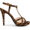 imageAllegra K Womens T Strap Slingback Platform Stiletto Heel SandalsLeopard