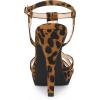 imageAllegra K Womens T Strap Slingback Platform Stiletto Heel SandalsLeopard