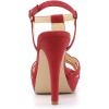 imageAllegra K Womens T Strap Slingback Platform Stiletto Heel SandalsRed