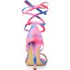 imageAllegra K Womens Tie Dye Lace Up Stiletto Heel SandalsPink