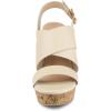 imageAllegra K Womens Wood Wedges Platform Wedge SandalsBeige
