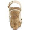 imageAllegra K Womens Wood Wedges Platform Wedge SandalsBeige