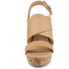 imageAllegra K Womens Wood Wedges Platform Wedge SandalsBrown