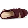imageAllegra K Womens Wood Wedges Platform Wedge SandalsBurgundy