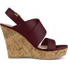 imageAllegra K Womens Wood Wedges Platform Wedge SandalsBurgundy