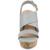 imageAllegra K Womens Wood Wedges Platform Wedge SandalsGrey