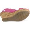 imageAllegra K Womens Wood Wedges Platform Wedge SandalsHot Pink