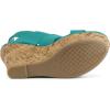 imageAllegra K Womens Wood Wedges Platform Wedge SandalsLake Green
