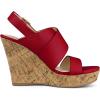 imageAllegra K Womens Wood Wedges Platform Wedge SandalsRed