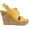 imageAllegra K Womens Wood Wedges Platform Wedge SandalsYellow
