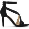 imageAllegra K Womens Zipper Ankle Strap Stiletto Heel SandalsBlack