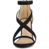 imageAllegra K Womens Zipper Ankle Strap Stiletto Heel SandalsBlack